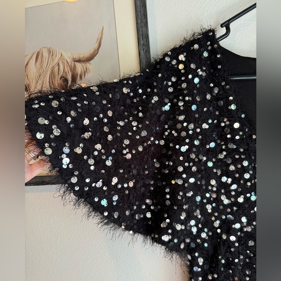 Zara Limited Edition Black Sequin Dress - Picture 5 of 8